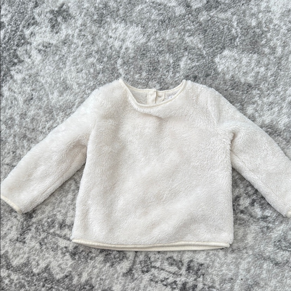 Cozy White Kids' Fleece Top
